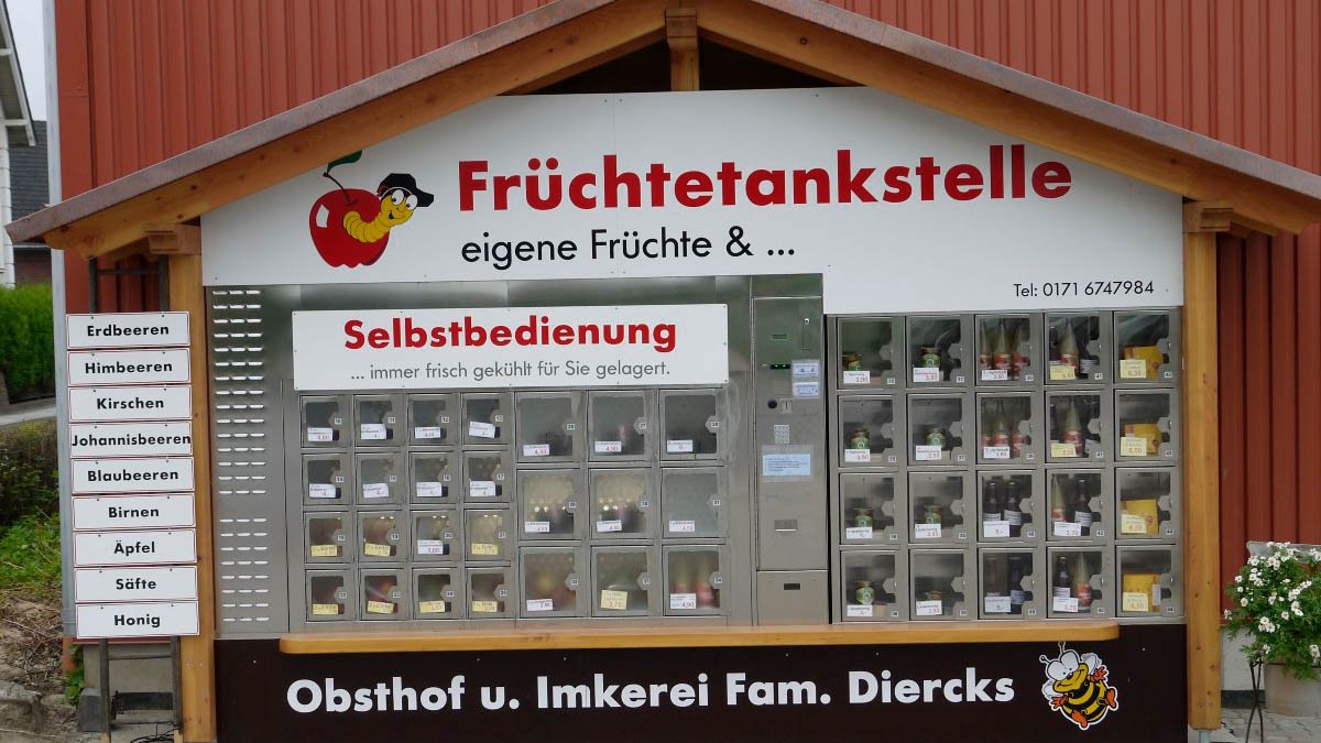 Obst aus der Früchtetankstelle