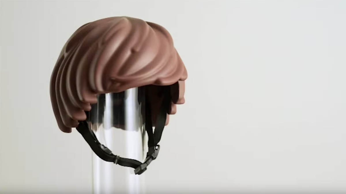 Must-have für Fahrradfahrer: Helm mit Frisur