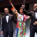 The World´s 50 Best Restaurants -- Stefano Marini, (S.Pellegrino & Acqua Panna), Lara Gilmore und Massimo Bottura (v.re.)