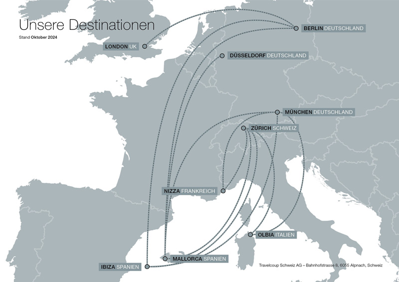 travelcoup semi privatjet